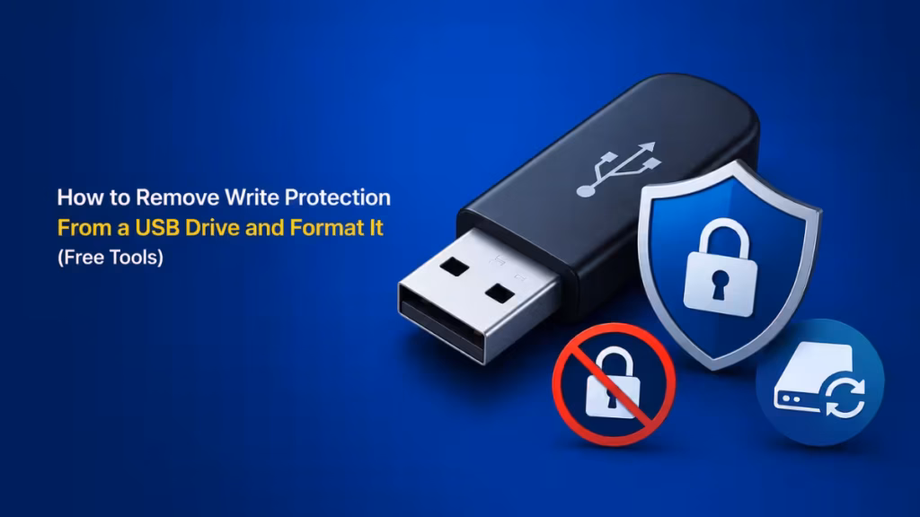 remove write protection from usb drive