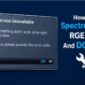Spectrum error RGE-1001
