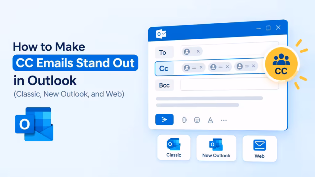 CC emails stand out in Outlook