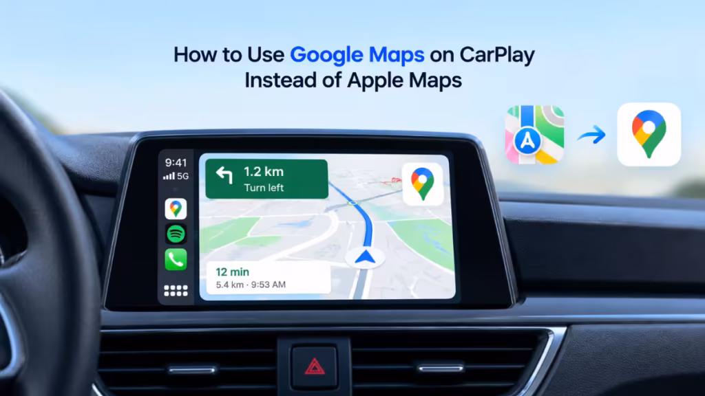 Google Maps on CarPlay