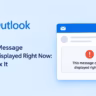 outlook message can't be displayed right now