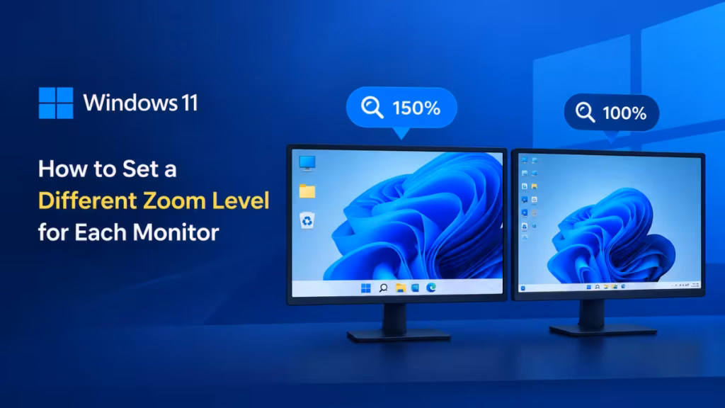 set different zoom level for each monitor windows 11