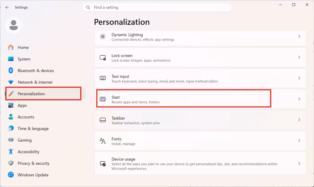 How to Hide Name and Profile Picture on Start Menu in Windows 11