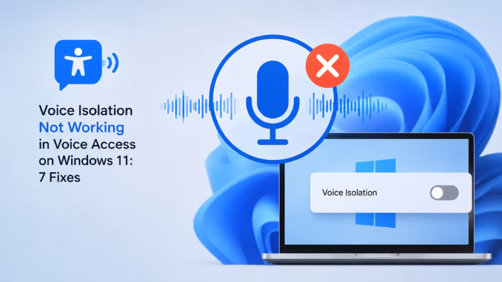 voice isolation not working in voice access