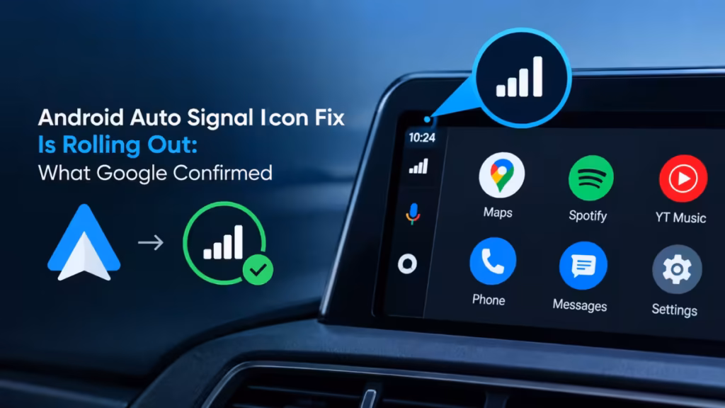 Android Auto signal icon fix
