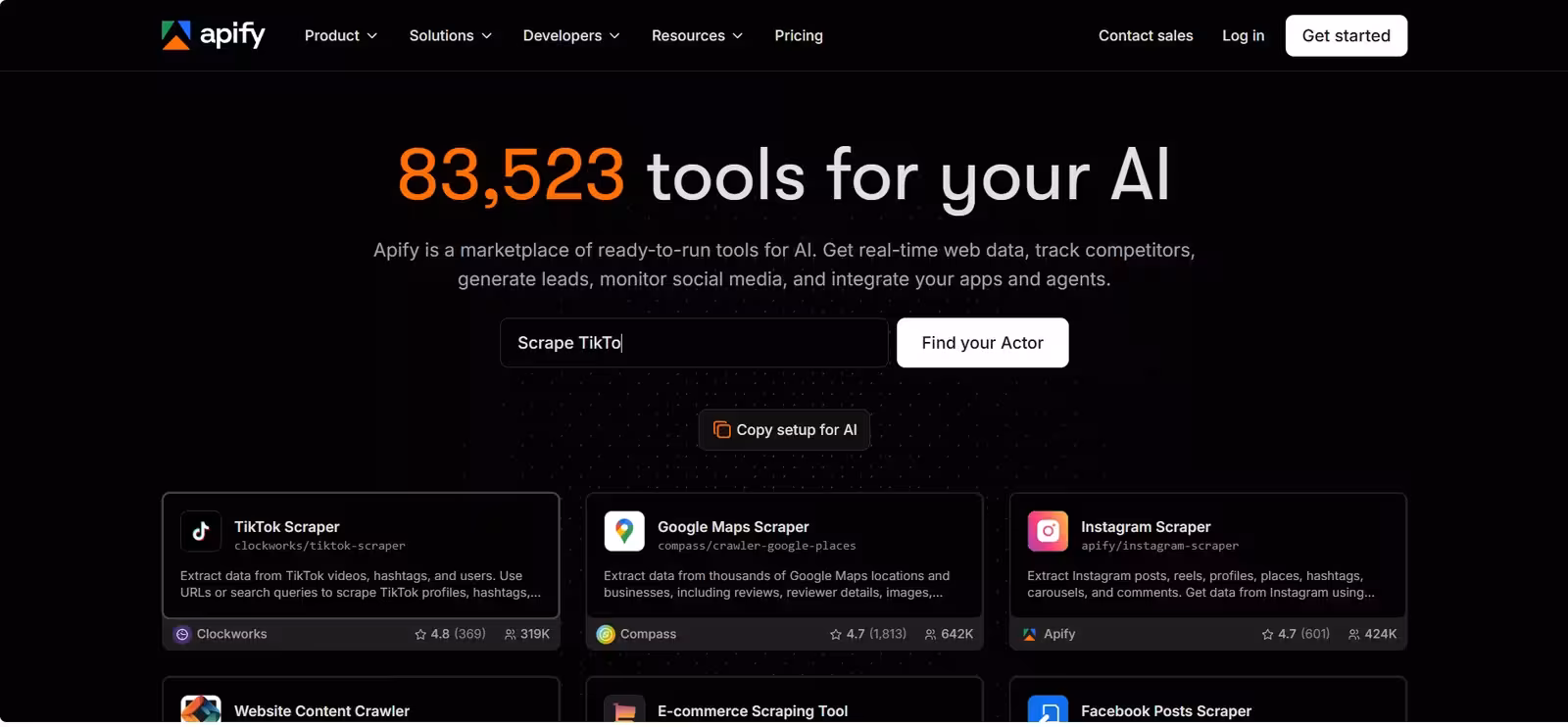 best web scraping API