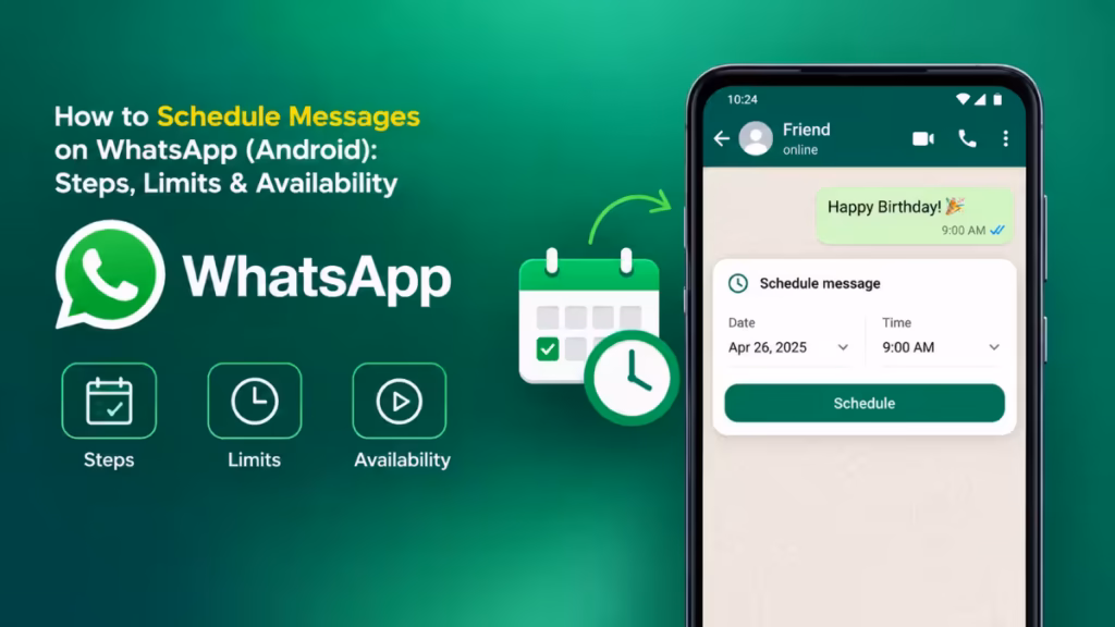schedule messages on WhatsApp