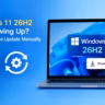 Windows 11 26H2 not showing up